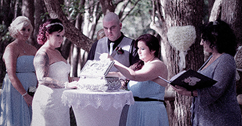 Seemena & Thomas married at Boomerang Farm in Mudgeeraba Gold Coast with Marry Me Marilyn_Silver Wedding Box Ceremony